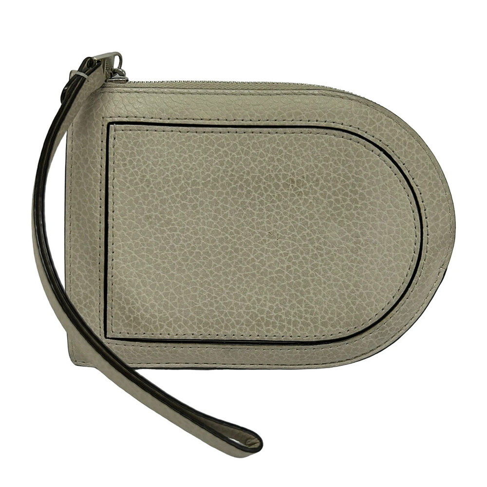 Delvaux Light Beige Leather Coin Case #356039D71B